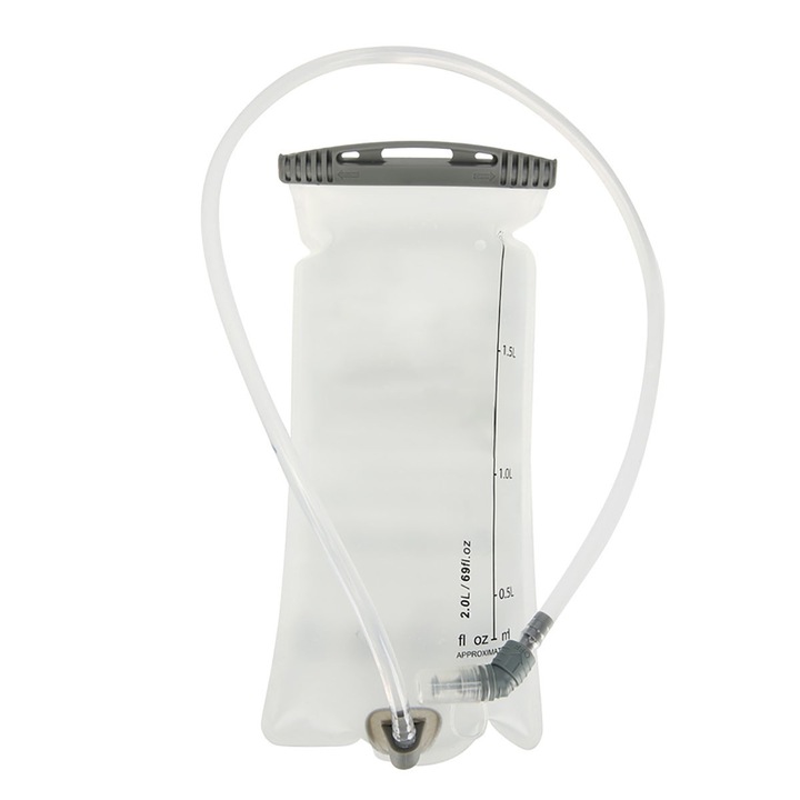 2 literes víztartály, BOMSTOM, fehér, 17,5x36cm, BPA-mentes, víztartályos hátizsákhoz