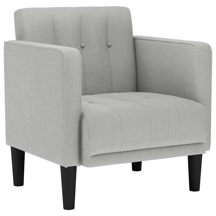 vidaXL felhőszürke szövet kanapészék karfás szék 53 cm 4100551