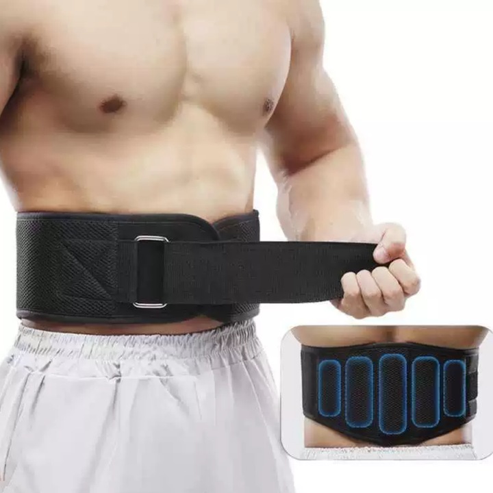 Centura de suport lombar, MzcrJosv®, 5 zone de suport lombar pentru hernie de disc, spondiloza lombara, centura spate lombosacrala, corector postura, amelioreaza durerile de spate si mentine coloana dreapta, Negru, marimea XL