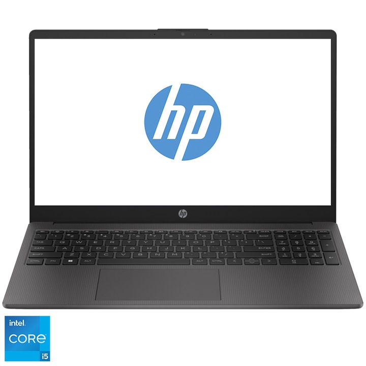 Лаптоп HP 250 G10, Intel® Core™ i5-1334U, 15.6", Ful HD, 8GB DDR4 RAM, 256GB SSD, Intel® Iris® Xᶱ Graphics, Free DOS, Dark ash silver
