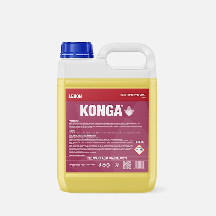 Detartrant Parfumat Pentru Depuneri de Piatra, 5L, Uz Profesional cu dilutie 1:10