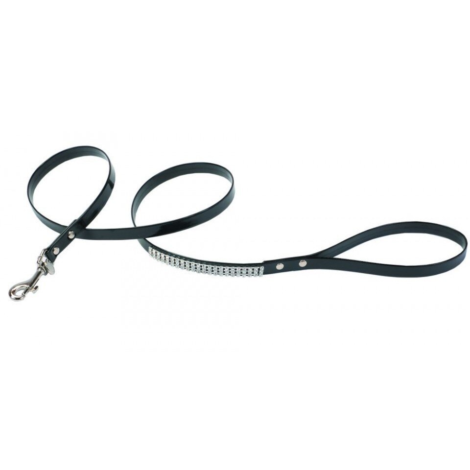 Zgarda caini caini Rachel - decor strasuri - negru