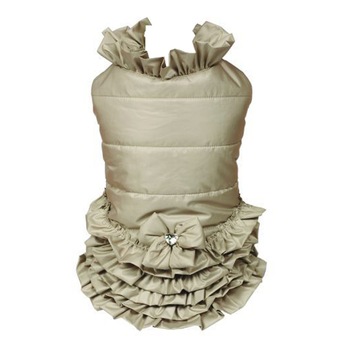 Geaca caini Elle cu cristal - Mar M- Bej Geaca caini Elle cu cristal - Mar M- Bej