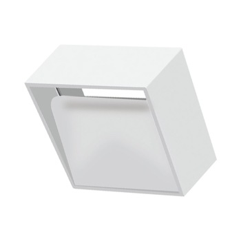 Corp LED pentru Perete-Patrat 8W, 3000K, Alb Corp LED pentru Perete-Patrat 8W, 3000K, Alb