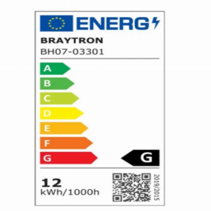 Corp LED pentru Perete-Dreptunghi 12W, 3000K, Negru