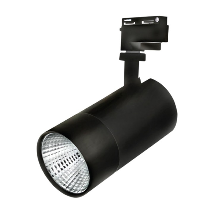 Spot cu LED pe sina Negru, 3000K, 15W, COBLED