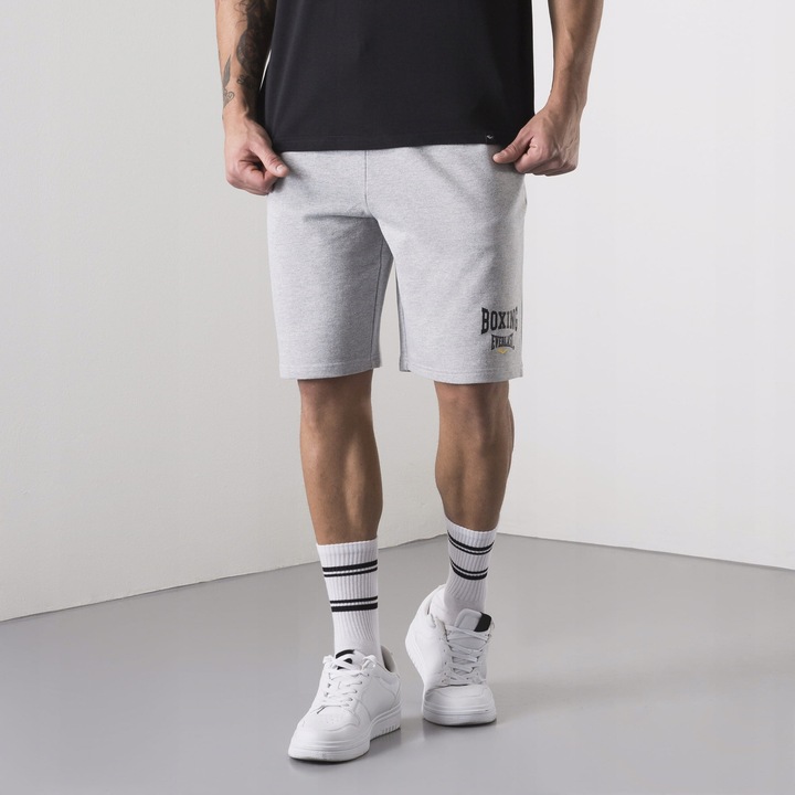 Pantaloni scurti cu buzunare laterale, Gri deschis