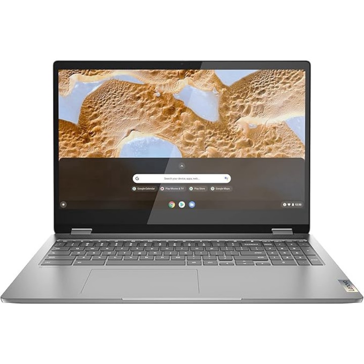 Лаптоп Lenovo IdeaPad Flex 3 Chromebook, 15 inch Full HD, Intel Pentium Silver N6000, 8GB RAM, 128GB eMMC, Chrome OS, Arctic Grey, QWERTYU