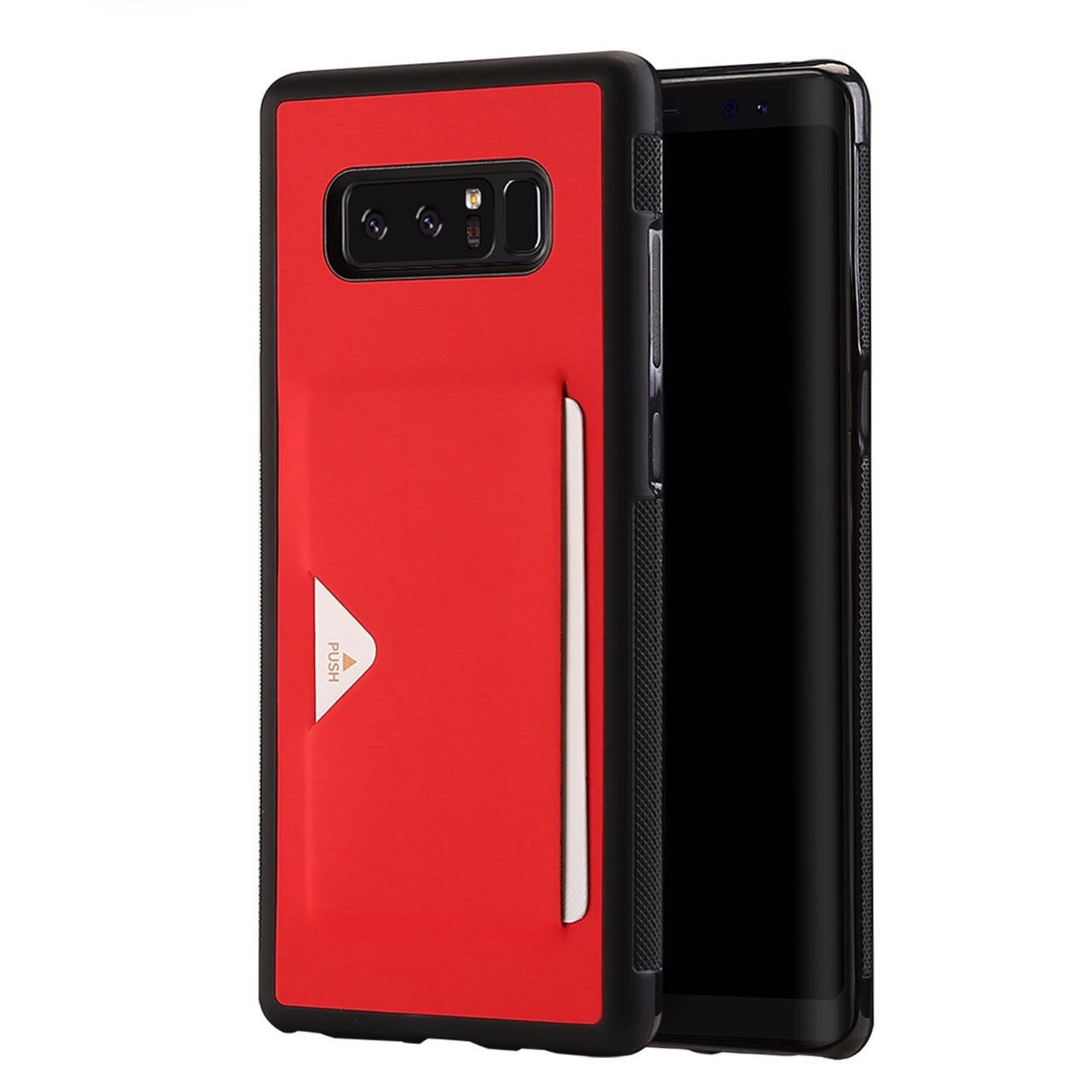 Husa Dux Ducis capac port card pentru Samsung Galaxy Note 8, rosu