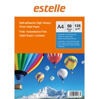 Etichete - hartie autoadeziva (folie autocolanta) A4 lucioasa, 135g, pachet 50 coli