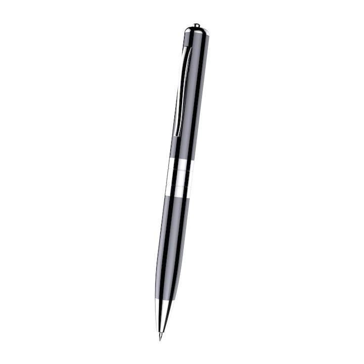 Tollba rejtett kémrögzítő, 16 GB, hangvezérelt rögzítés, 192 órás tárolás, háttérzaj eltávolítás, MP3, USB, 15 órás autonómia – ideális találkozókhoz, tanfolyamokhoz, hangfelvételekhez, CLC Smart Gear Q91, fekete