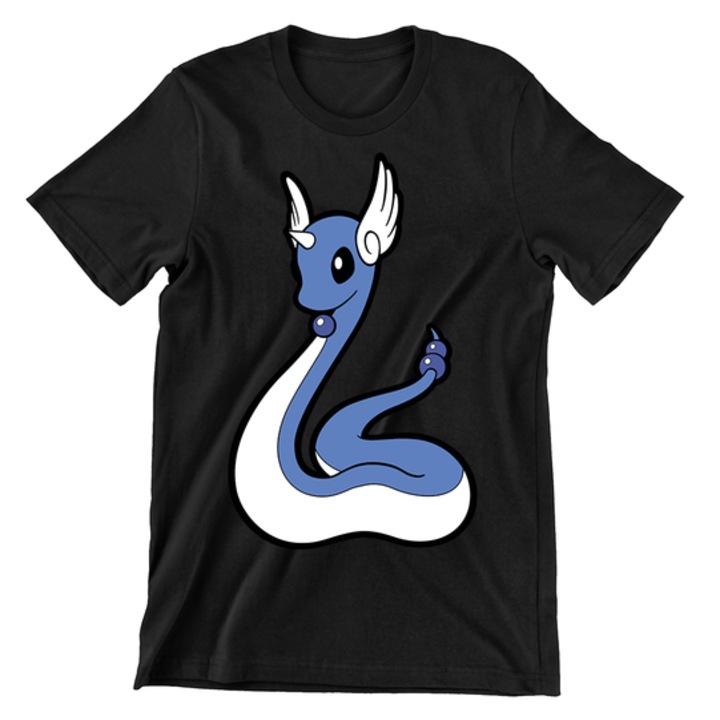 Gyerek póló, Pokemon Universe, Dragonair, fekete, Fekete, 158 CM