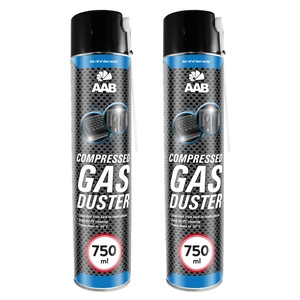 Set 2 x Spray curatare AABCOOLING, gaz comprimat 750ml, biodegradabil, pentru echipamente IT
