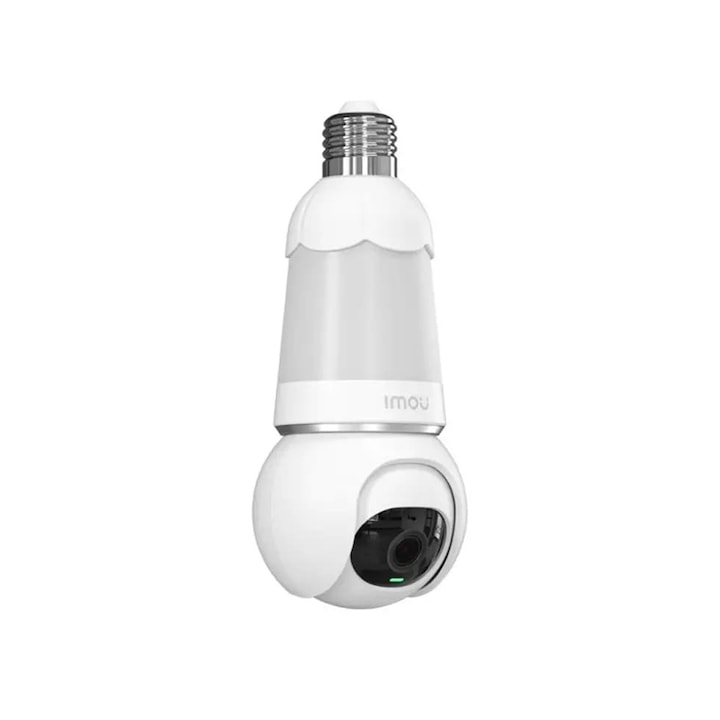 Camera de Supraveghere Wi-Fi, cu Detectare Rapida si Notificari, Z73, Silicon, Imou Ranger Bulb Cam IPC S6DP 5M0WEB E27, Z73, Silicon, White