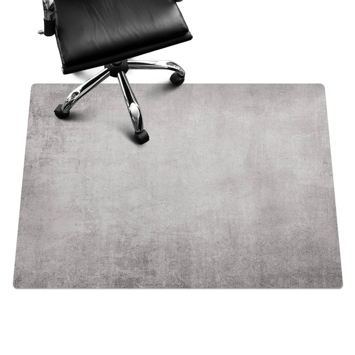 Szék szőnyeg, Wallfluent, Beton textúra, Szürke, 140x100 cm, 010250310030100019881