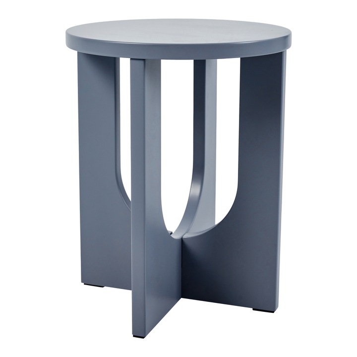 Noptiera, en.casa, Kysdajore, 50x40 cm, mdf, 15 kg, gri-albastru