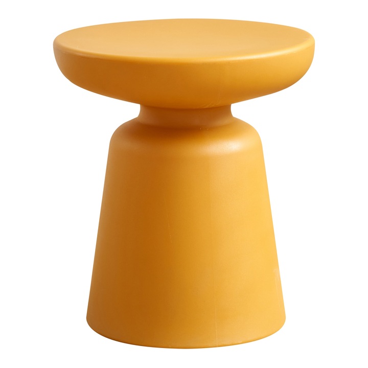 Noptiera, en.casa, Posio, 44x40 cm, 50 kg, plastic, galben