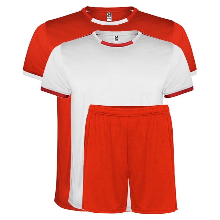 Set echipament sportiv copii Racing, Rosu/Alb