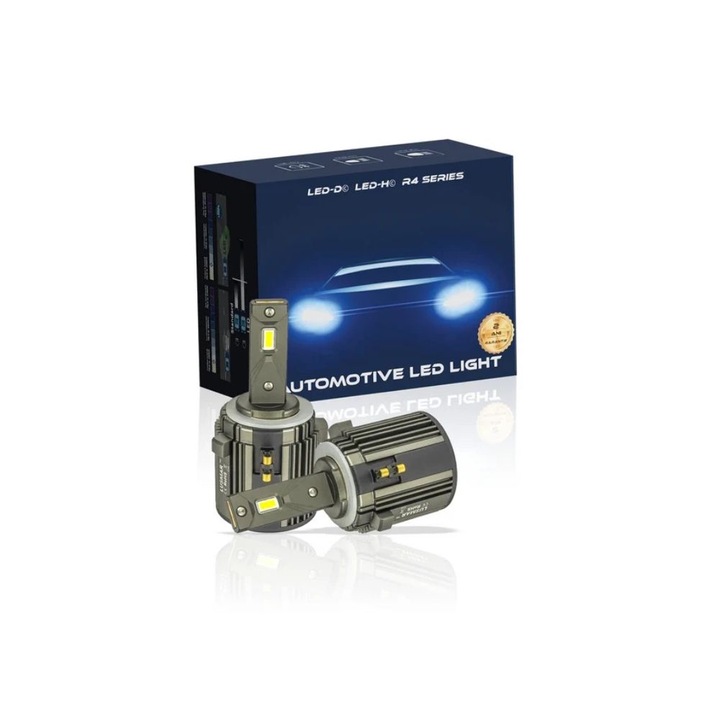 Set 2 Becuri auto, Kit led H7 Dedicat Volkswagen, Mercedes LED-H© 6000k 15000 lumeni 110W/set Canbus - fara eroare, LUSMAR™