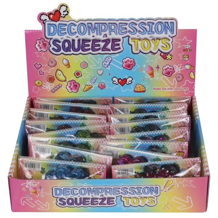 Csomagolás Antistressz Squishy Macskamancs Játékhoz, 27x24x8cm, Rózsaszín