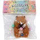Jucarie Antistres Squishy, Flippy, cu Revenire Lenta, Squeeze Pinch Family, Model Urs, Ambalaj Transparent, 4.5 x 7.2 cm, Maro