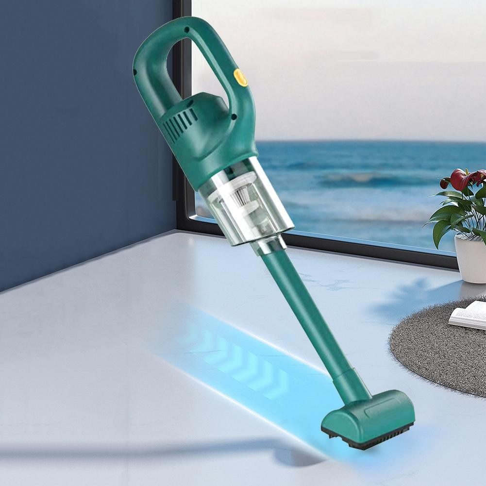 Aspirator portabil wireless, verde. 45 min autonomie, ideal casa & masina