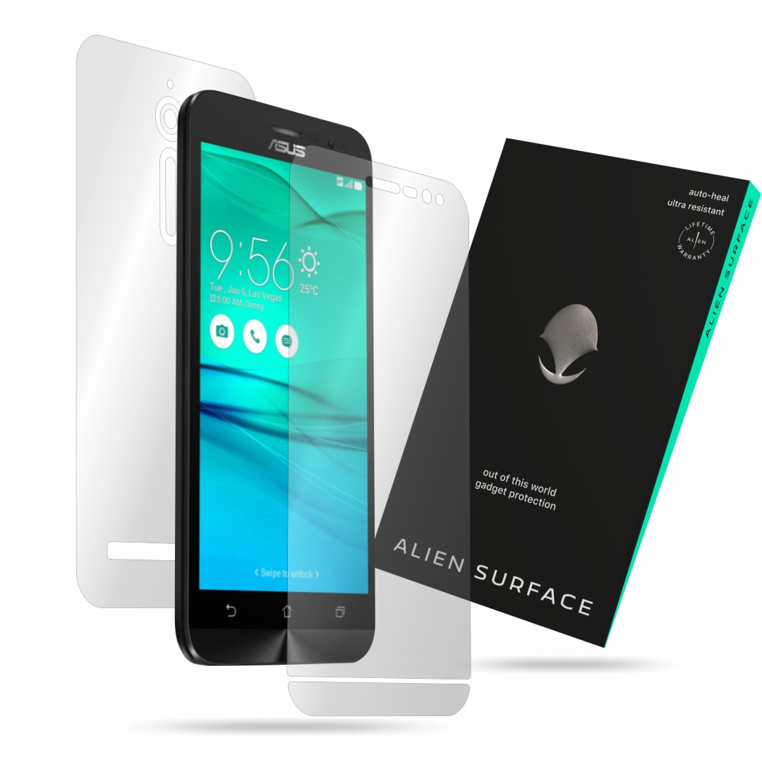 Folie Alien Surface, Asus ZenFone GO ZB500KG, protectie ecran, spate