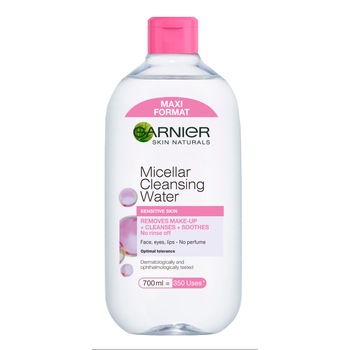 Apa micelara Garnier Skin Naturals pentru ten sensibil, 700 ml Apa micelara Garnier Skin Naturals pentru ten sensibil, 700 ml