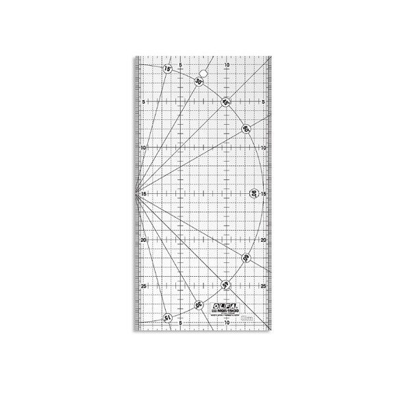 Rigla gradata transparenta 15x30 cm - MQR 15X30 - OLFA