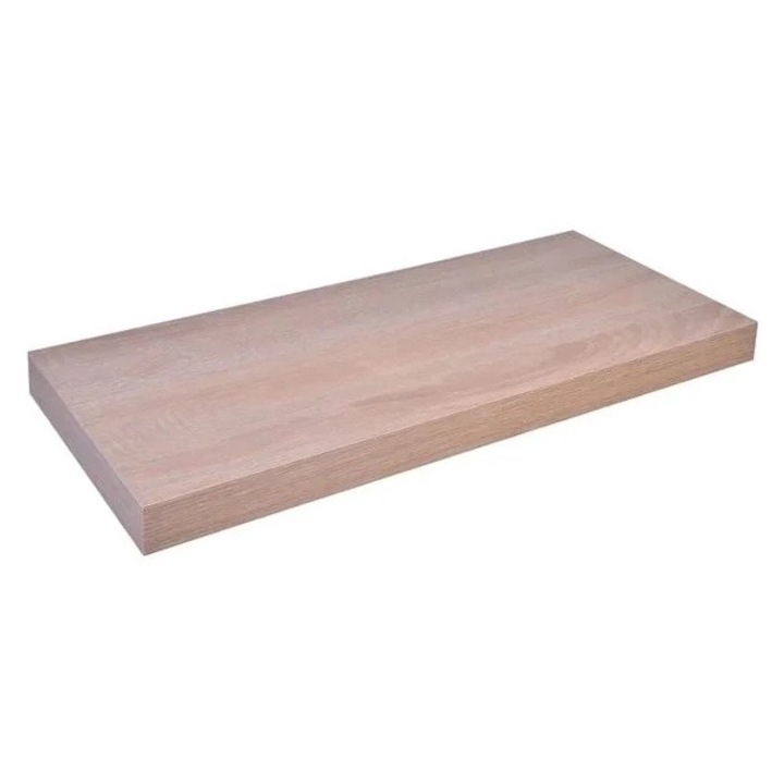 Raft de Perete, MDF, 60x23.5x3.8cm, bej natural