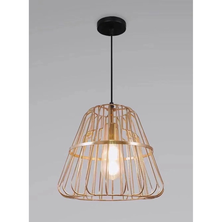 Pendul RFAN, Model 5666-1, 1 X E27, Inaltime Reglabila, Auriu