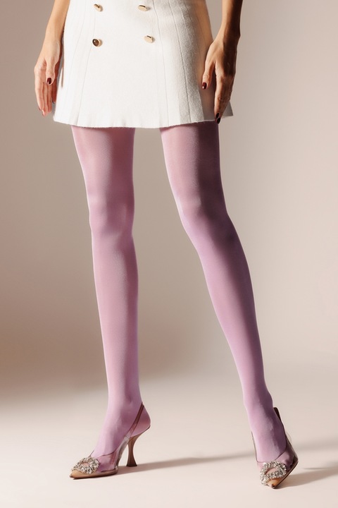 Laura Baldini, Dres lucios cu talie inalta - 40 DEN, Lila