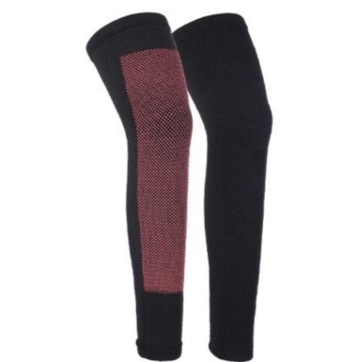 Genunchiere autoincalzitoare pentru dureri articulare, set de 1 pereche, confortabile, M, Nylon, respirabil, design ergonomic, alungit, aplicabil pe scara larga, unisex, negru