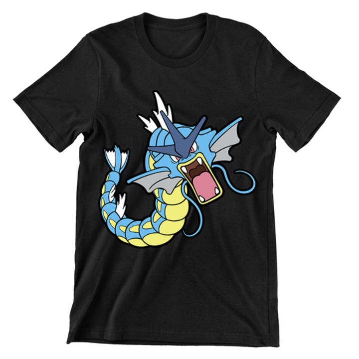 Gyerek póló, Pokemon Universe, Gyarados, fekete, Fekete, 122 CM