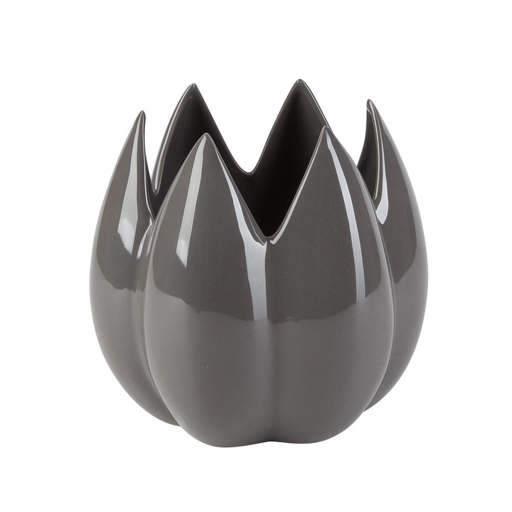 Vaza, by inspire, ceramica, gri