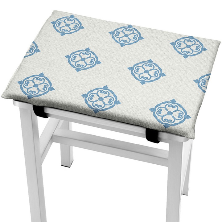 Perne decorative, Enforose, perne pentru banci de bere, albastru, 26x34cm