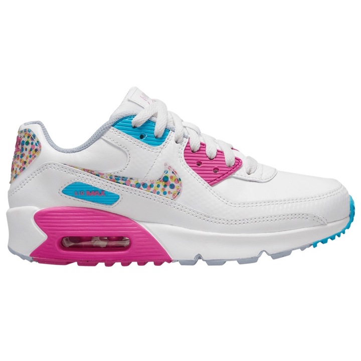Pantofi sport Nike pentru Fete, air max 90 ltr se gs, DV1843-100, Alb, Alb