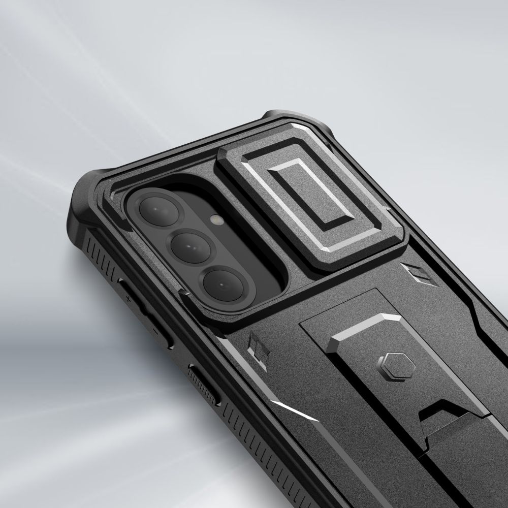 Carcasa 360 grade TECH-PROTECT Kevlar Cam compatibila cu Samsung Galaxy A56 5G, Protectie display si camera, Negru