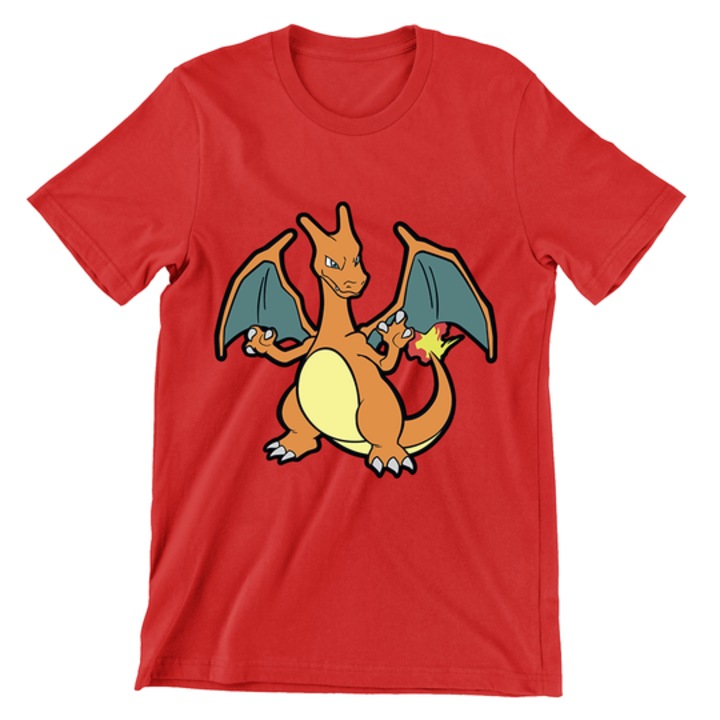 Gyerek póló, Pokemon Universe, Charizard, piros, Piros, 134 CM