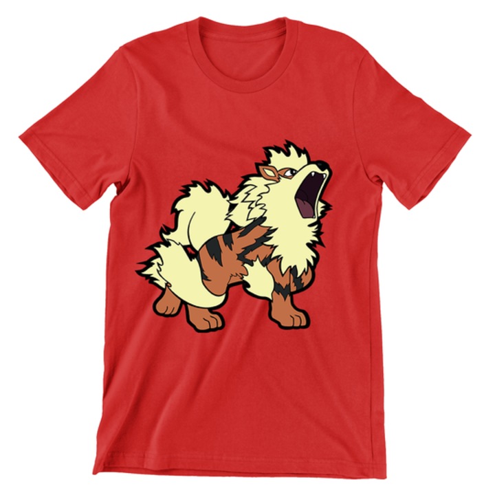Gyerek póló, Pokemon Universe, Arcanine, piros, Piros, 158 CM