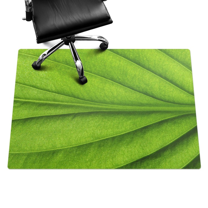 Székalátét, Wallfluent, Levél közelről, Zöld, 140x100 cm, 010250310030100077211