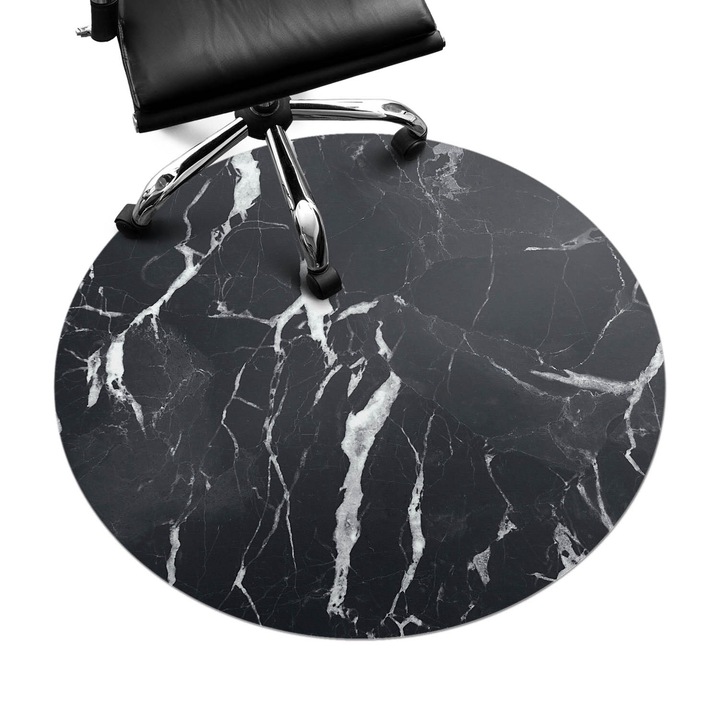 Covoras pentru protectie pardosea, Wallfluent, Vene de marmura, Multicolor, fi100 cm, 010250310040000013336