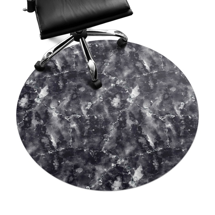 Covoras pentru protectie pardosea, Wallfluent, Abstractia din marmura, Multicolor, fi100 cm, 010250310040000033393