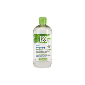Apa micelara purificatoare - piele mixta si grasa cu Aloe Vera eco, So Bio Etic 500ml Apa micelara purificatoare - piele mixta si grasa cu Aloe Vera eco, So Bio Etic 500ml