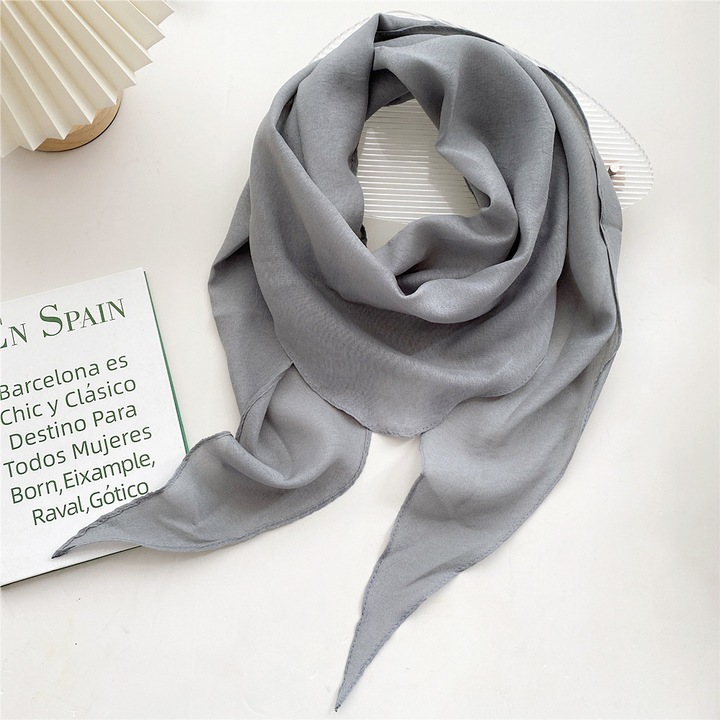 Bumbac si in Culoare uni Esarfa mare cu diamante Esarfa de matase femei primavara si toamna vara moda protectia gatului arta student esarfa decorativa