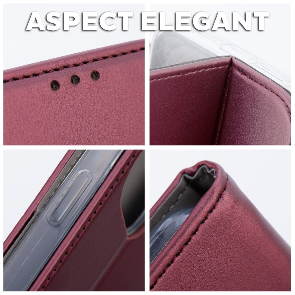 Husa Tip carte pentru Samsung Galaxy A26 Daden, Suport card, Functie de Stand si Inchidere Magnetica, Protectie Sporita, Visiniu