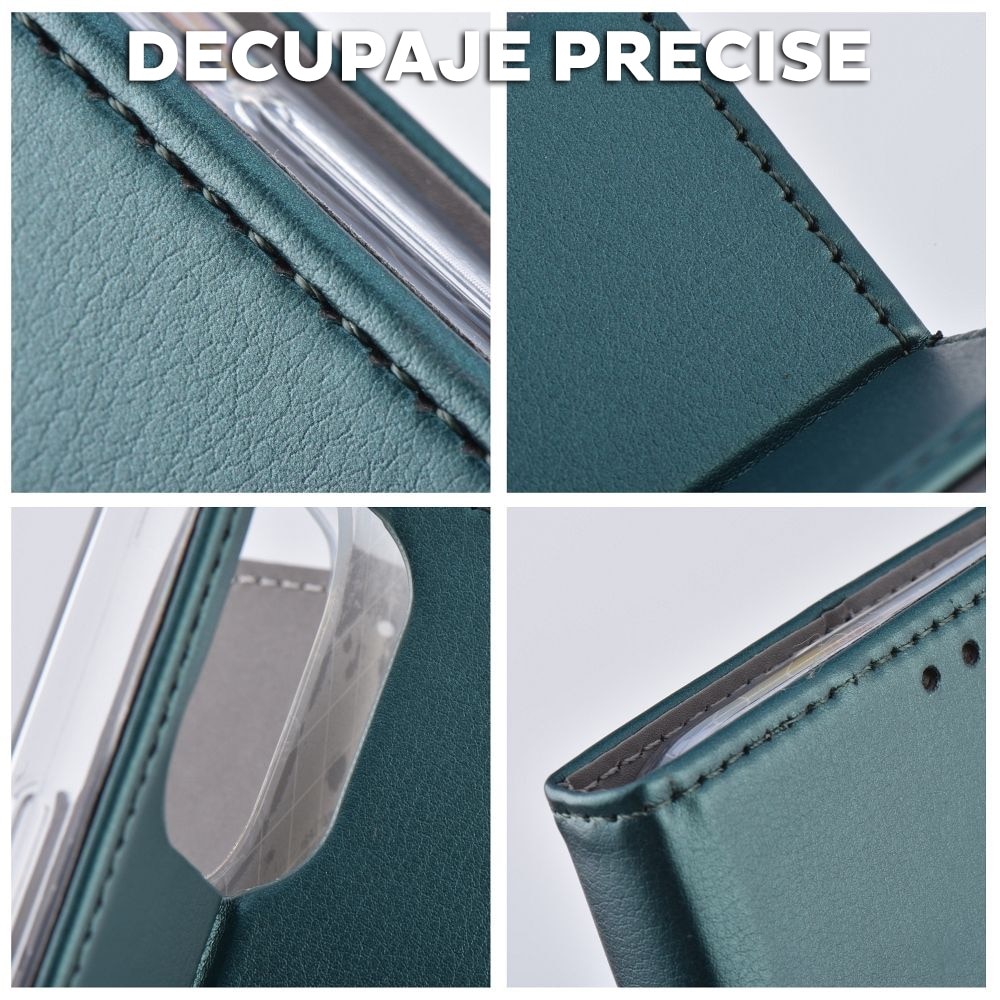 Husa Tip carte pentru Samsung Galaxy A26 Daden, Suport card, Functie de Stand si Inchidere Magnetica, Protectie Sporita, Verde inchis