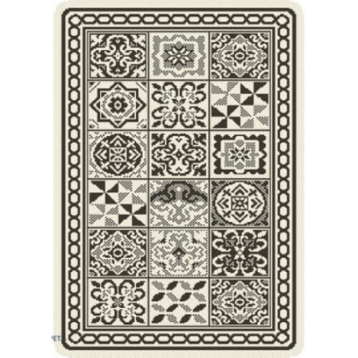 Csúszásgátló konyhai szőnyeg, Flex 19632-08, 75x200 cm, szürke