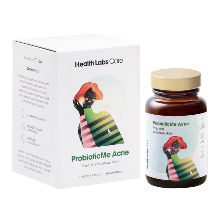 ProbioticMe Anti-Acnee, 30 capsule, HealthLabs, echilibru microbiom, reducere acnee