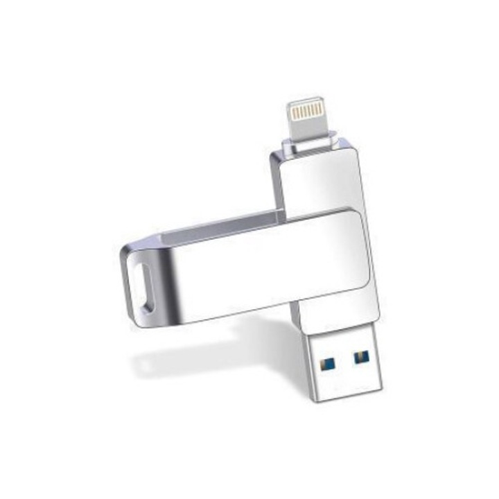 Stick USB, 128 GB, cu conector Lightning si USB-A
